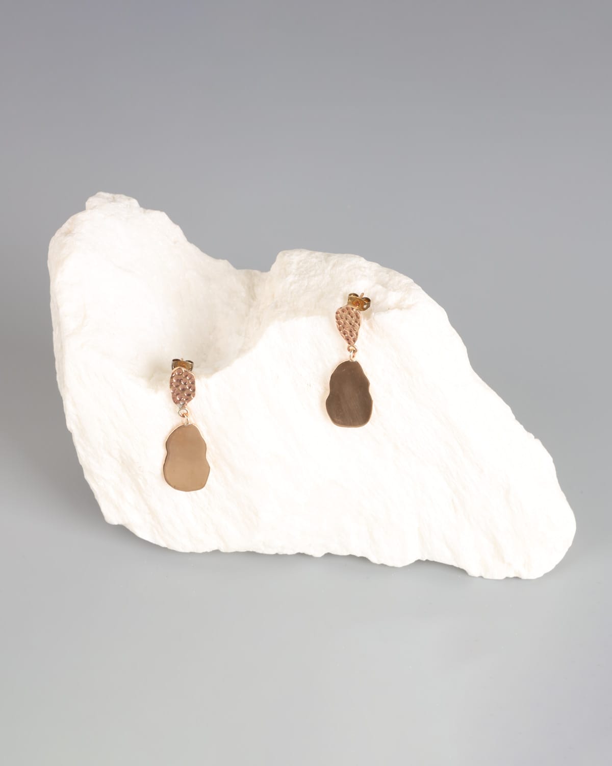 Handcrafted Gold Washed Brass Earrings 2