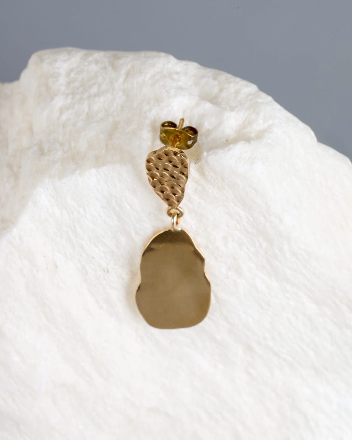 Handcrafted Gold Washed Brass Earrings 4