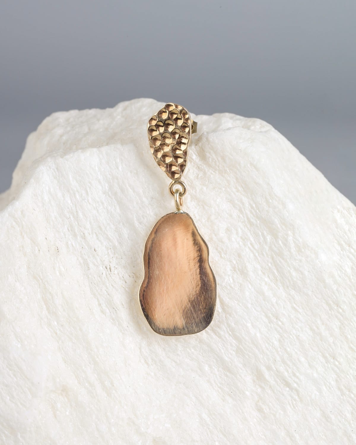 Handcrafted Gold Washed Brass Earrings 1