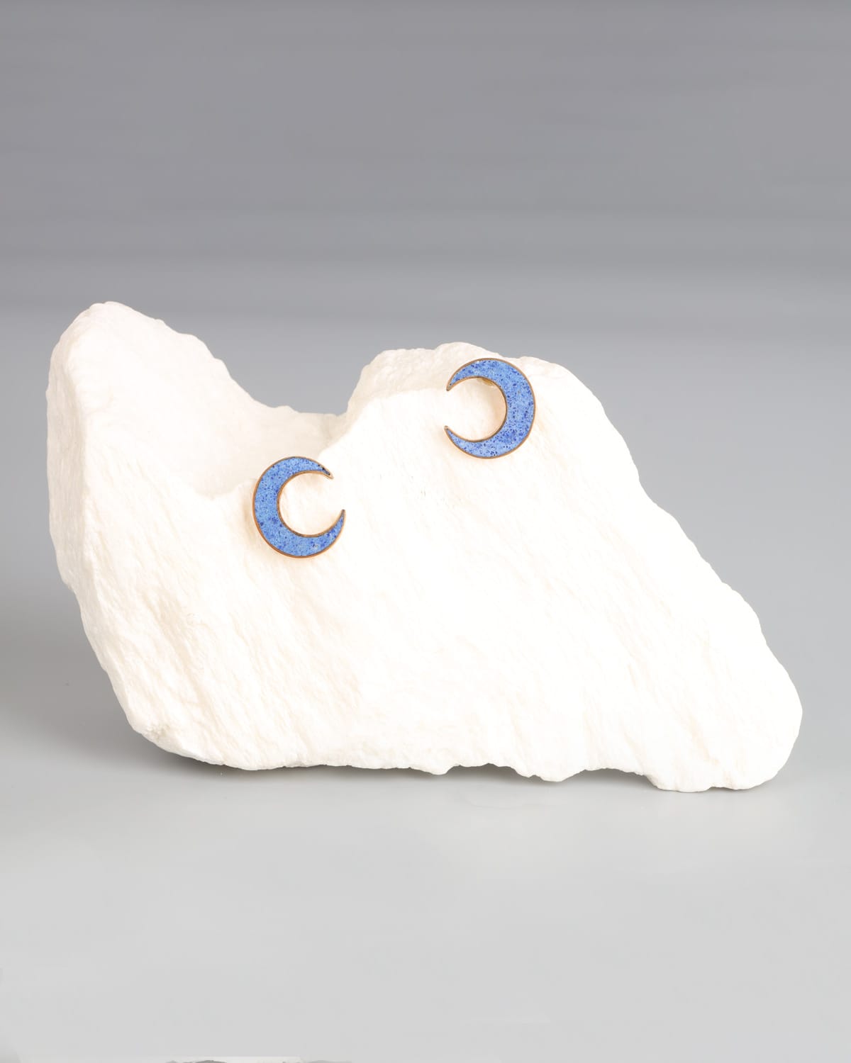Lapis Lazuli Gold Washed Brass Earrings 2