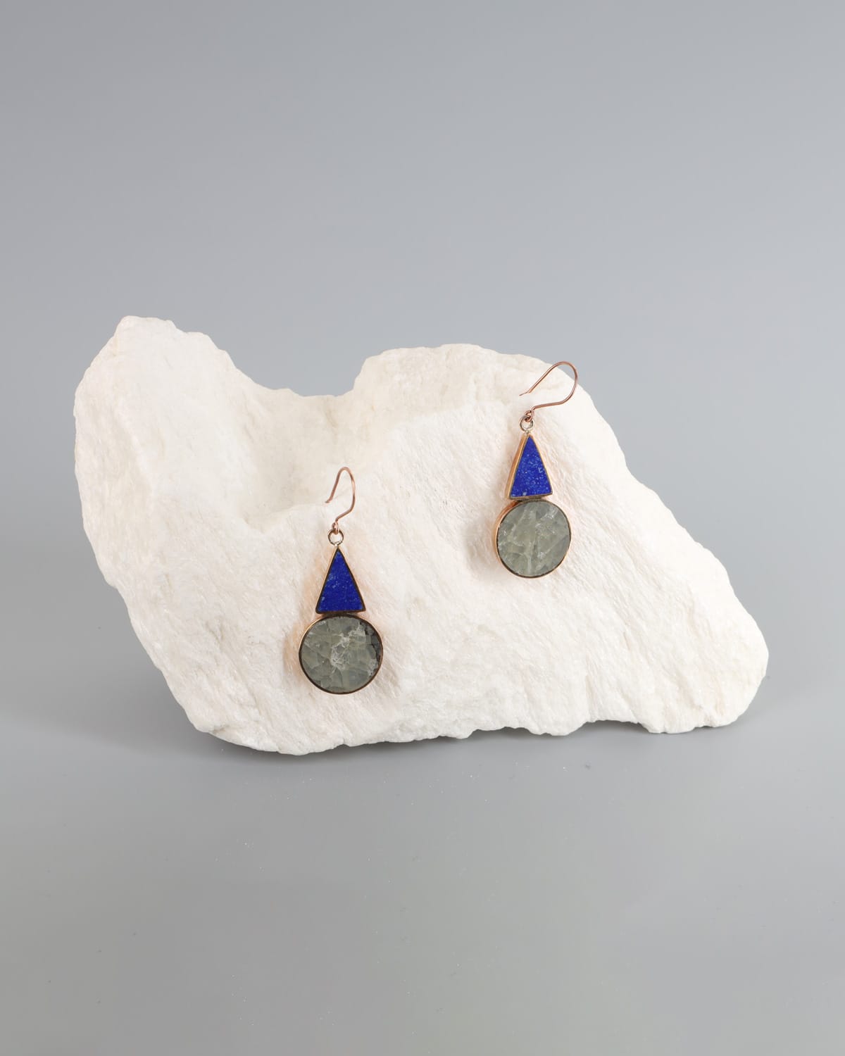 Scapolite & Lapis Lazuli Earrings 3