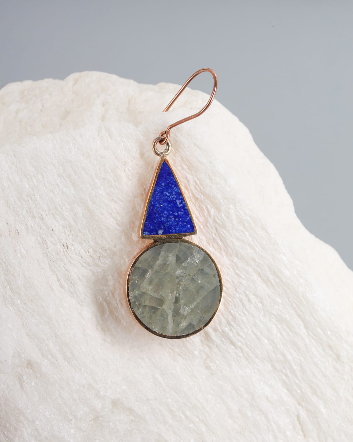 Scapolite & Lapis Lazuli Earrings 2