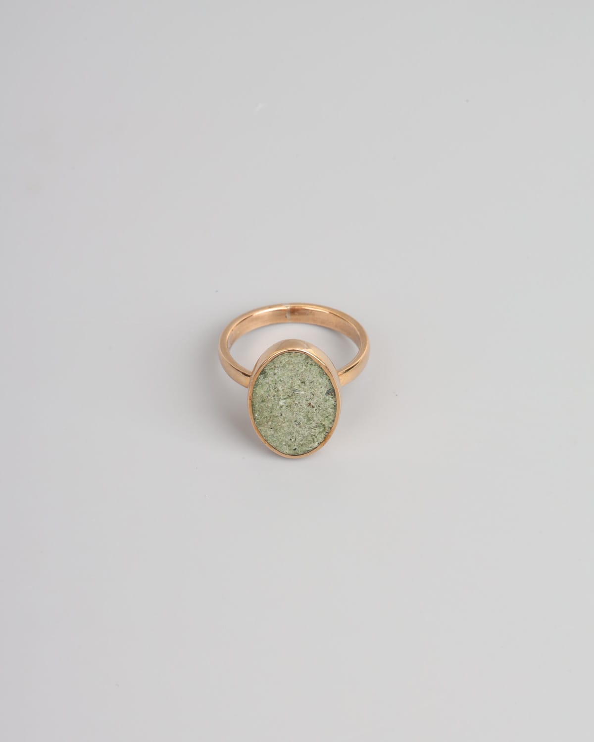 Turquoise Gold Plated Brass Ring 4