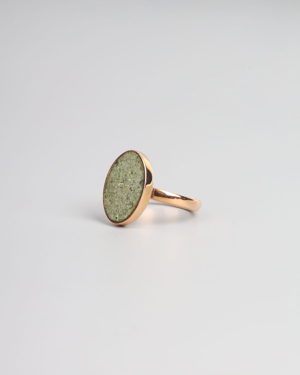 Turquoise Gold Plated Brass Ring 2