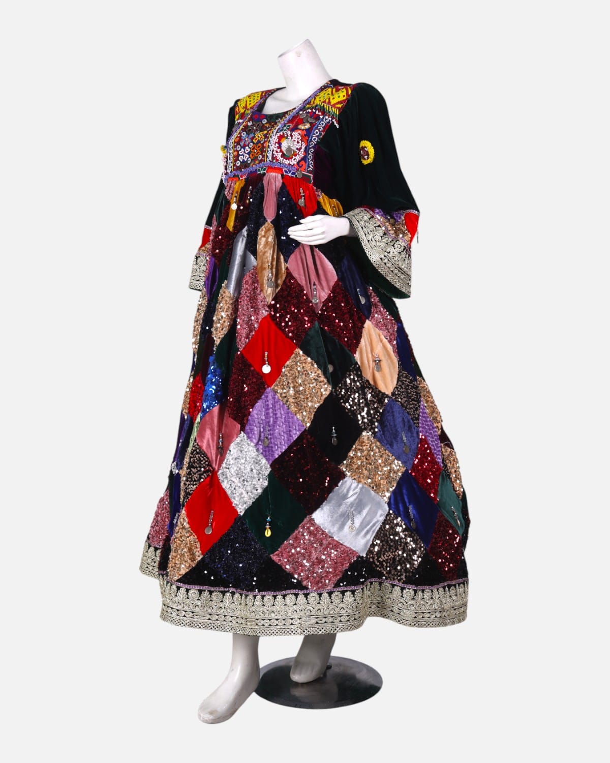 Afghan Handcrafted Sequin Dress 2