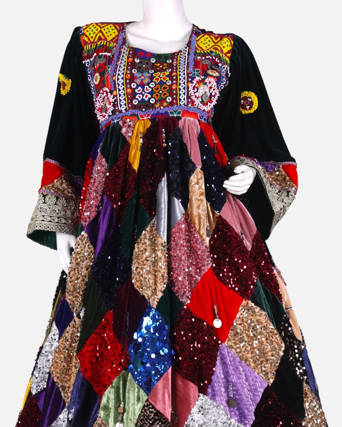 Afghan Handcrafted Sequin Dress 3