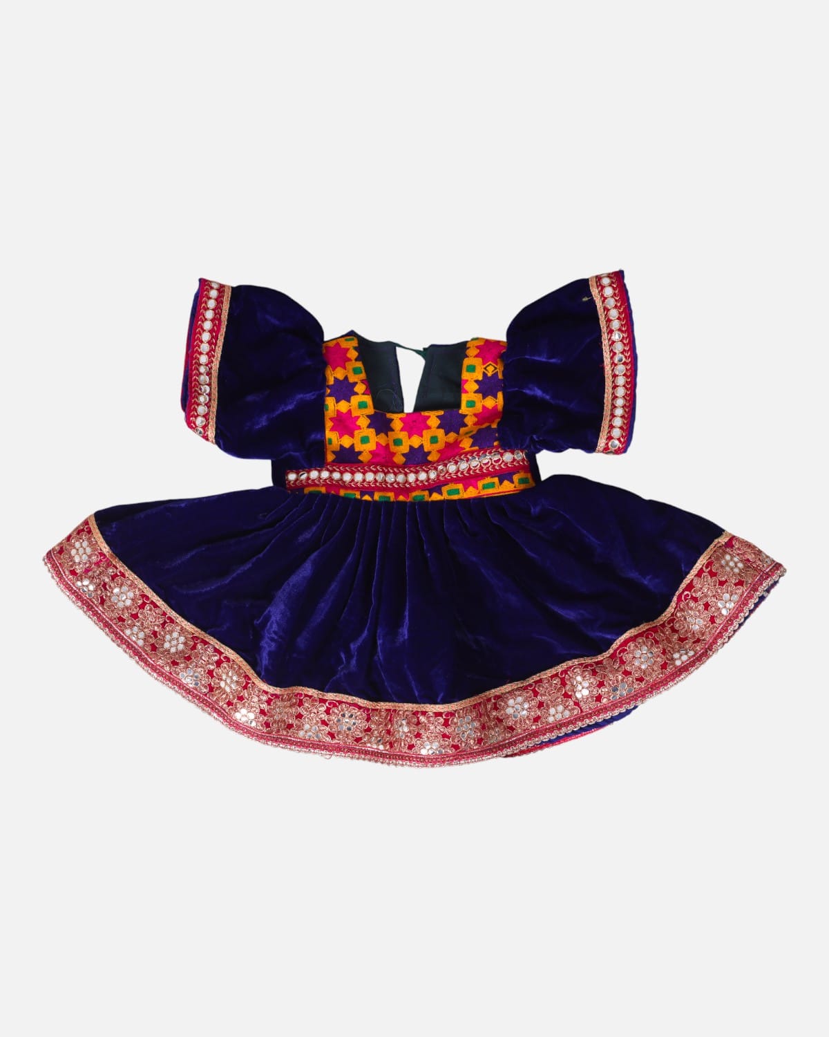 Children’s Velvet Dress with Embroidery 1