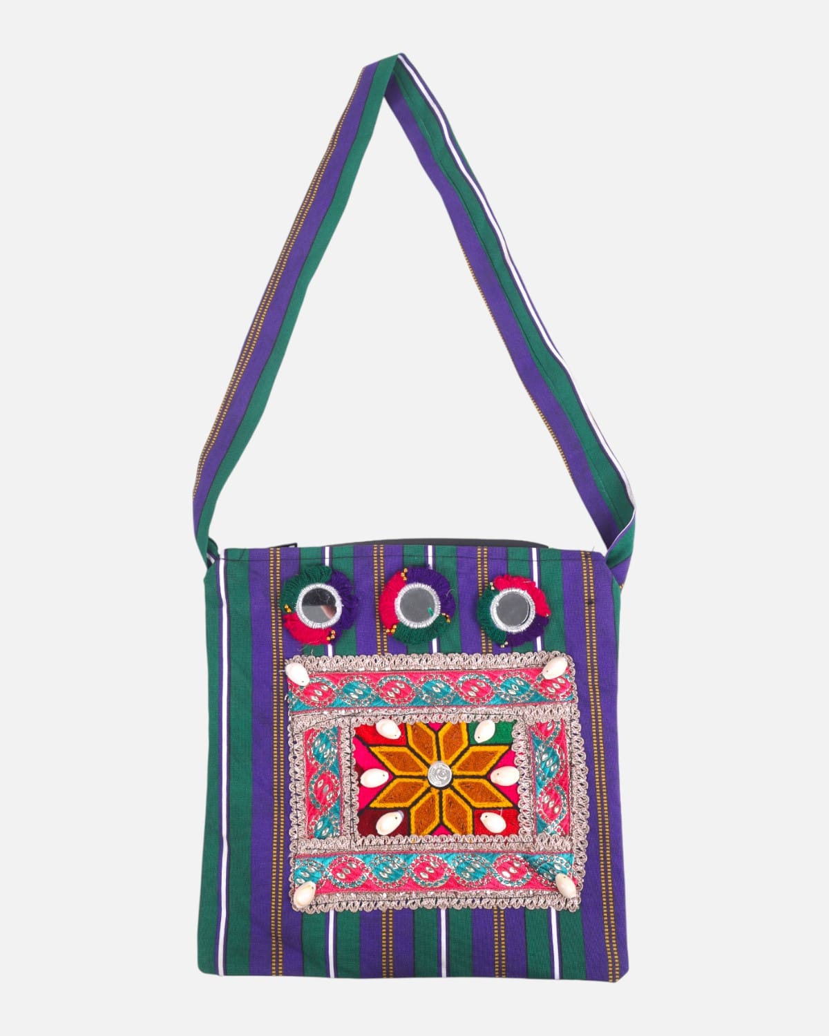 Handwoven Embroidered Shoulder Bag 1
