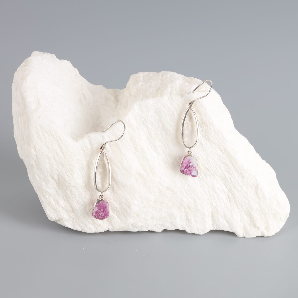 Handcrafted Ruby Quartz Earrings 3