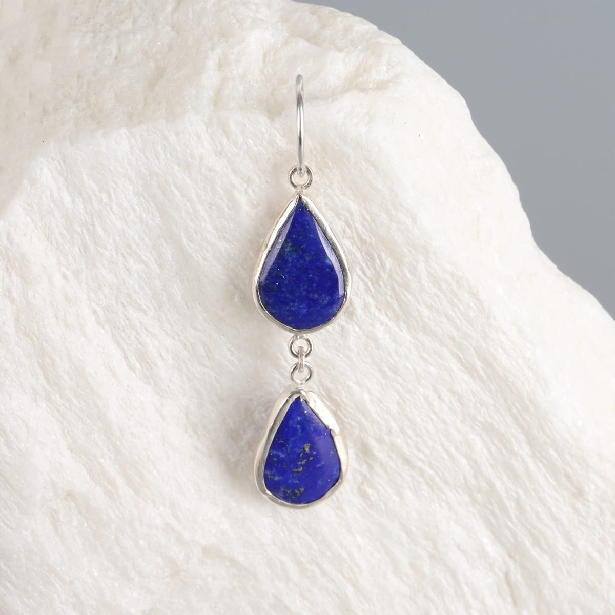 Handmade Lapis Lazuli Silver Earrings 4