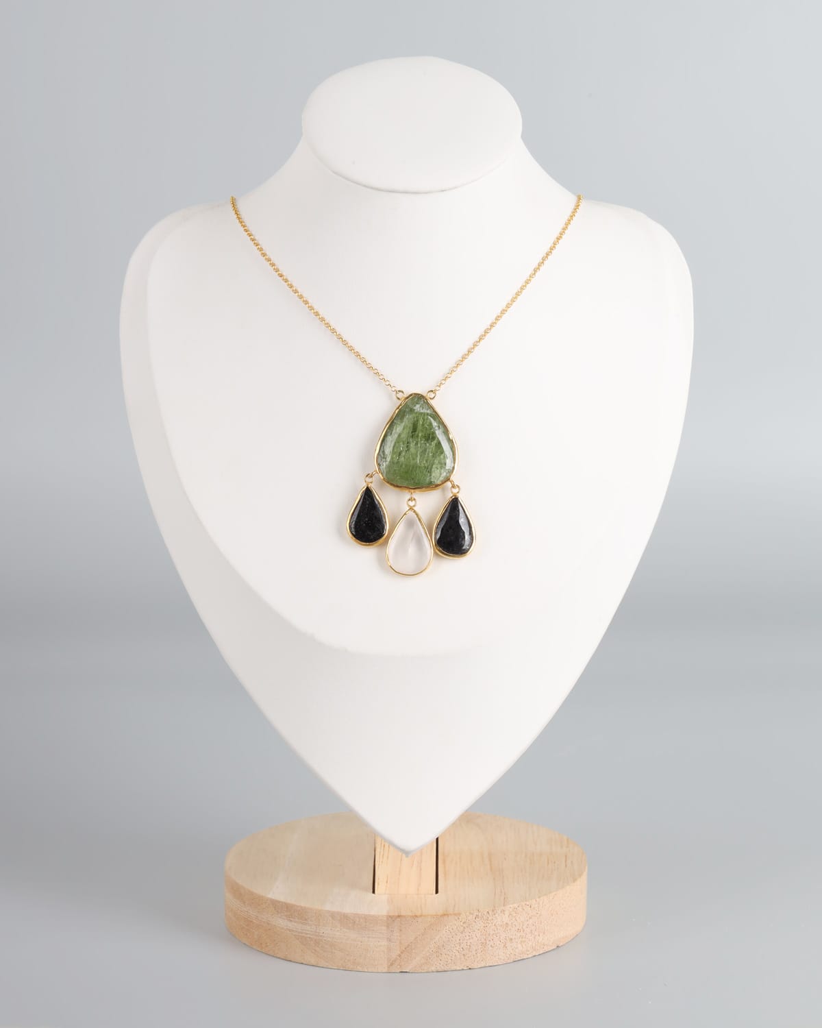 Peridot & Beroch Silver Pendant 3