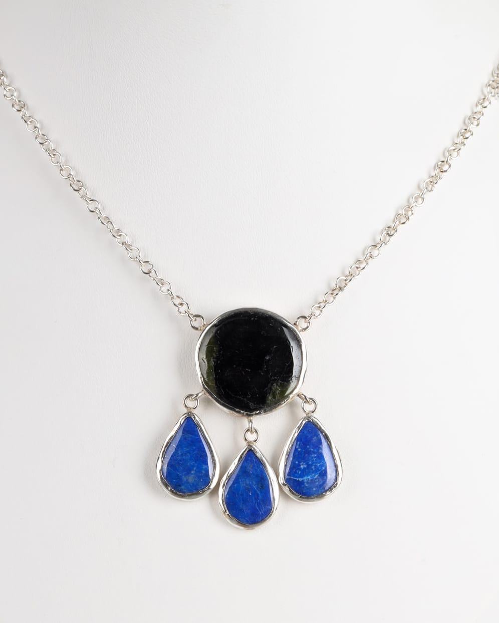 Beroch & Lapis Lazuli Silver Pendant necklace 2