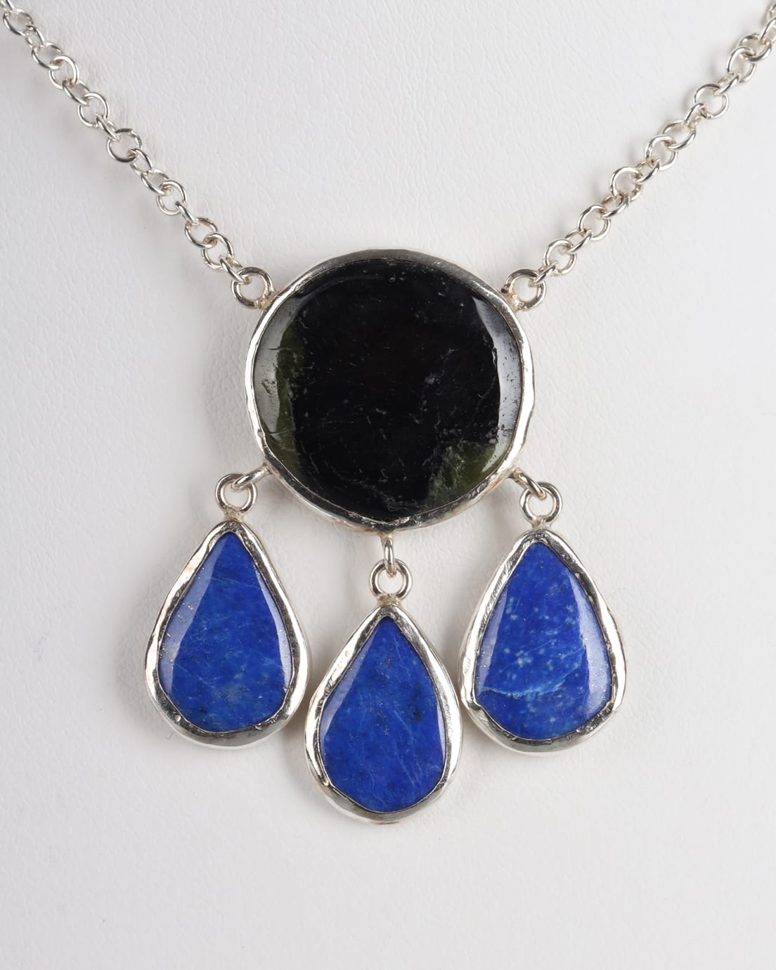 Beroch & Lapis Lazuli Silver Pendant necklace 1