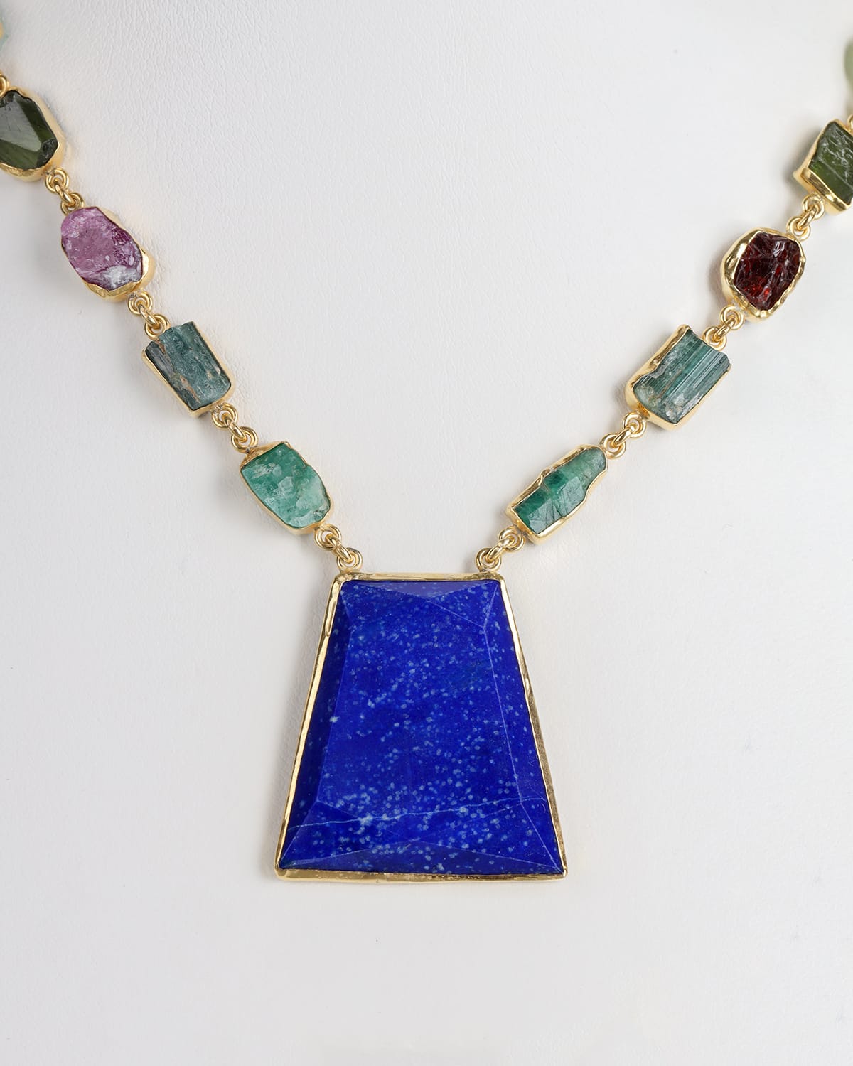 Handmade Multi Gemstone Afghan Necklace 1