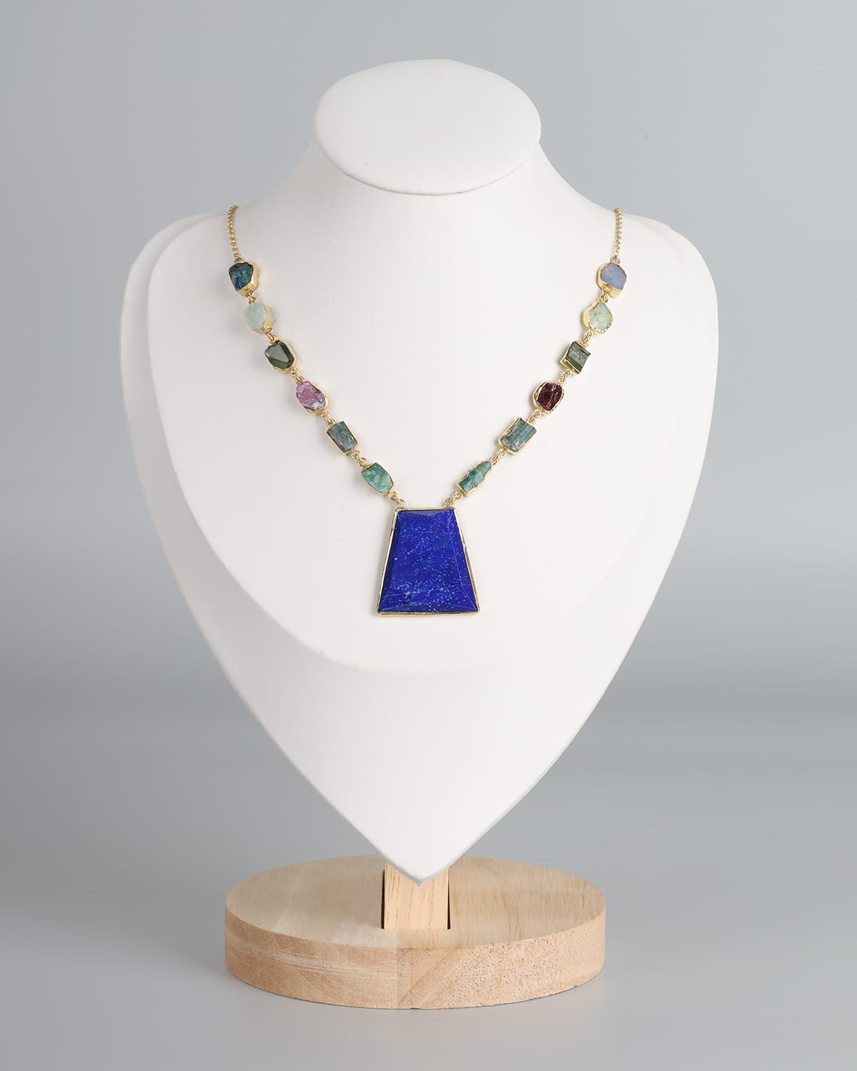 Handmade Multi Gemstone Afghan Necklace 3