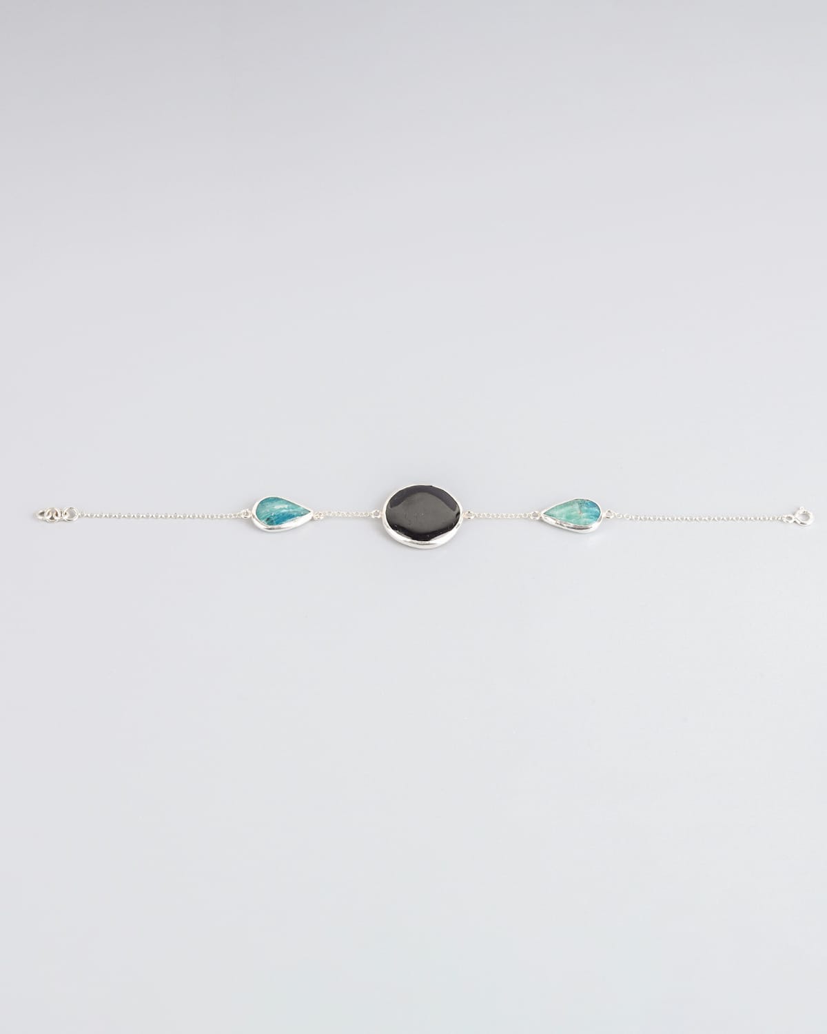 Afghan Handmade Afghanite & Beroch Silver Bracelet 1