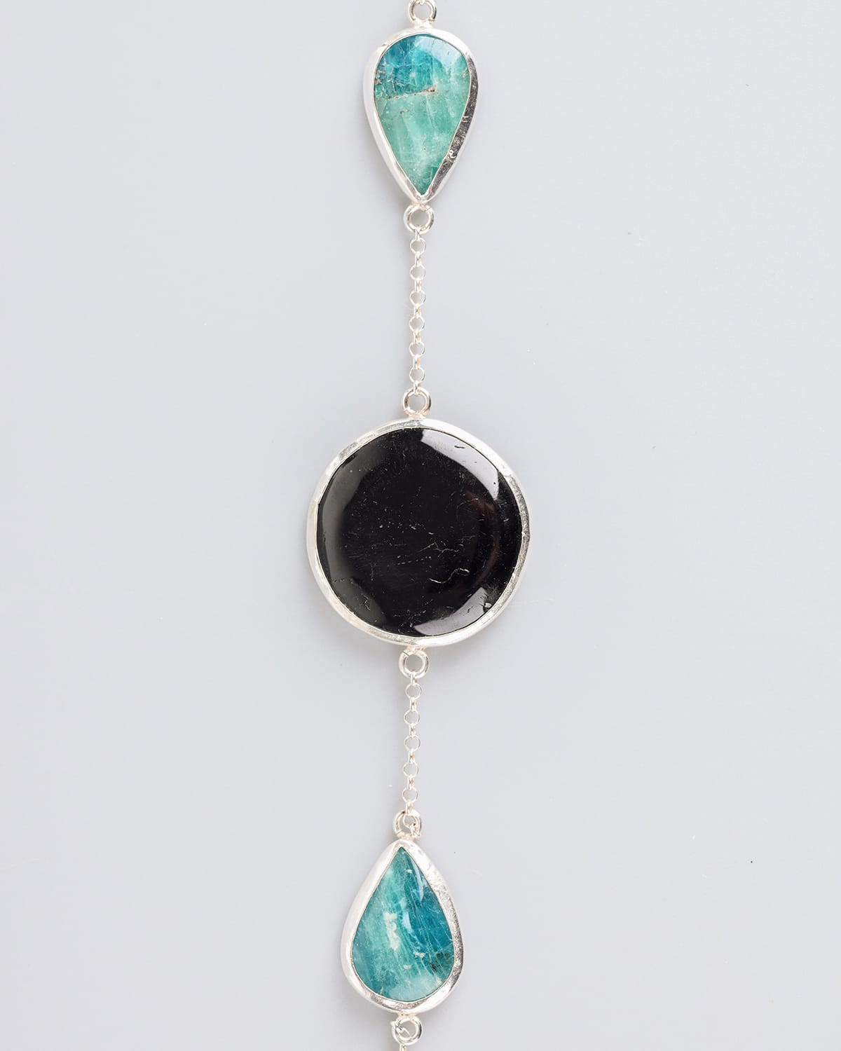 Afghan Handmade Afghanite & Beroch Silver Bracelet 6