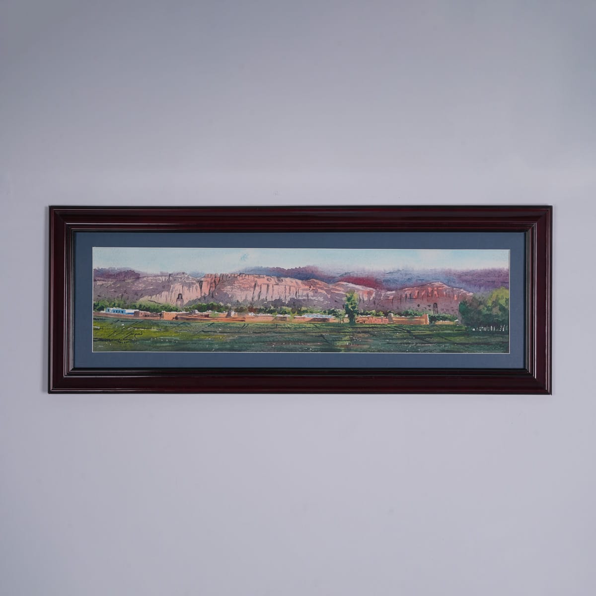 Afghan Kheerman Landscape Watercolor Painting 1