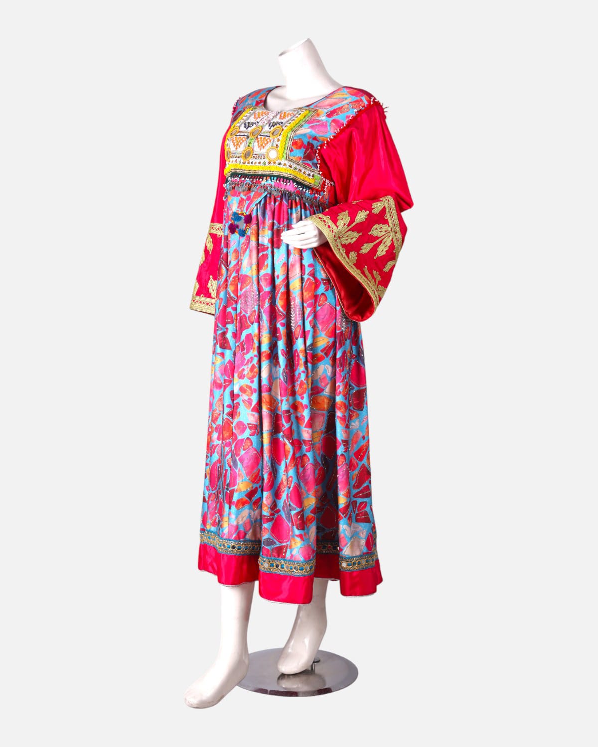 Tajik Traditional Handwoven Dress Afghani 1