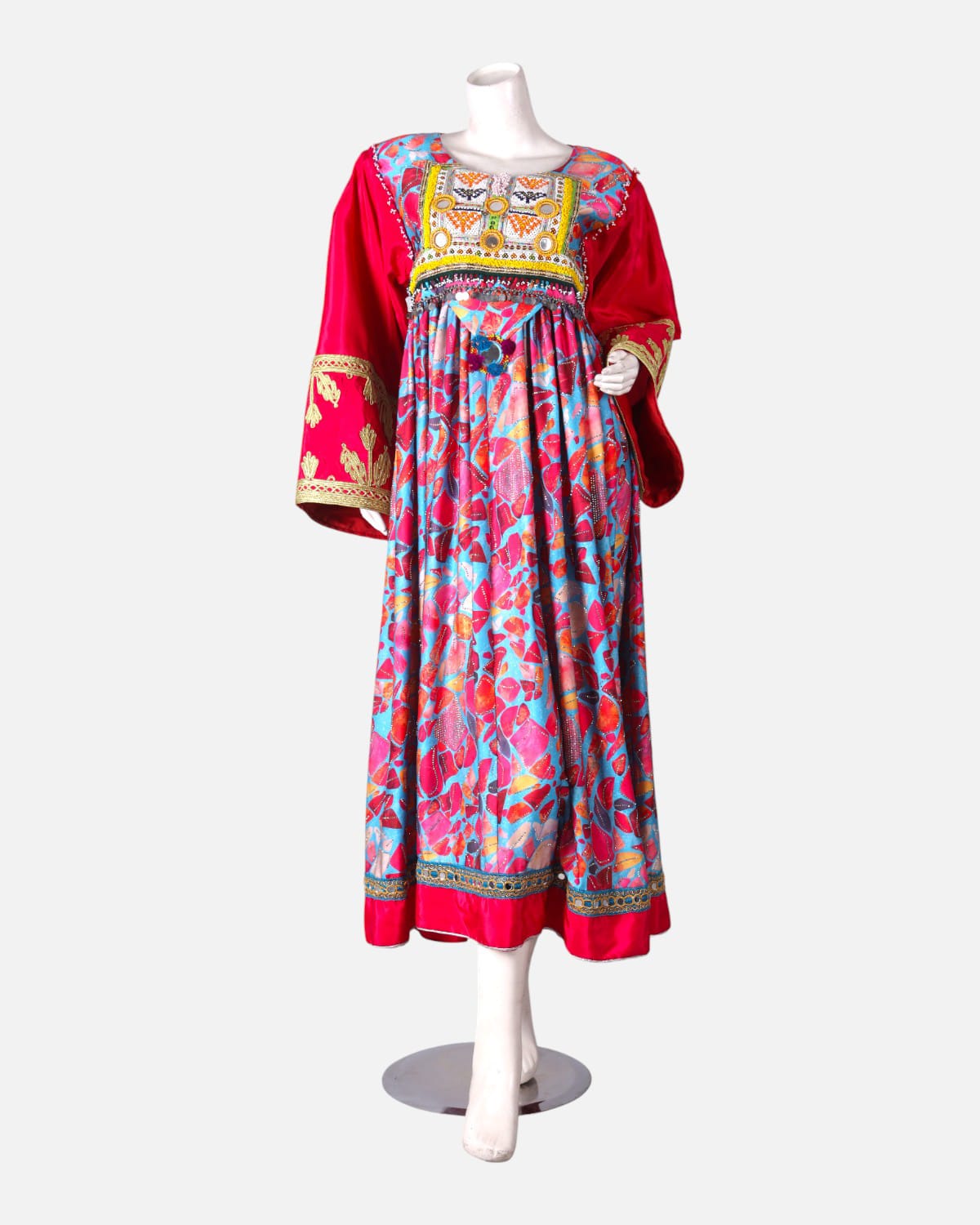Tajik Traditional Handwoven Dress Afghani 2