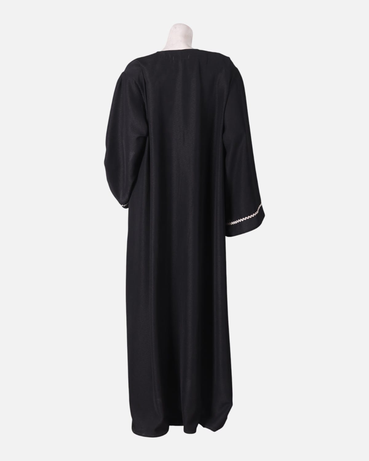 Black Embellished Afghan Hijab Dress 5