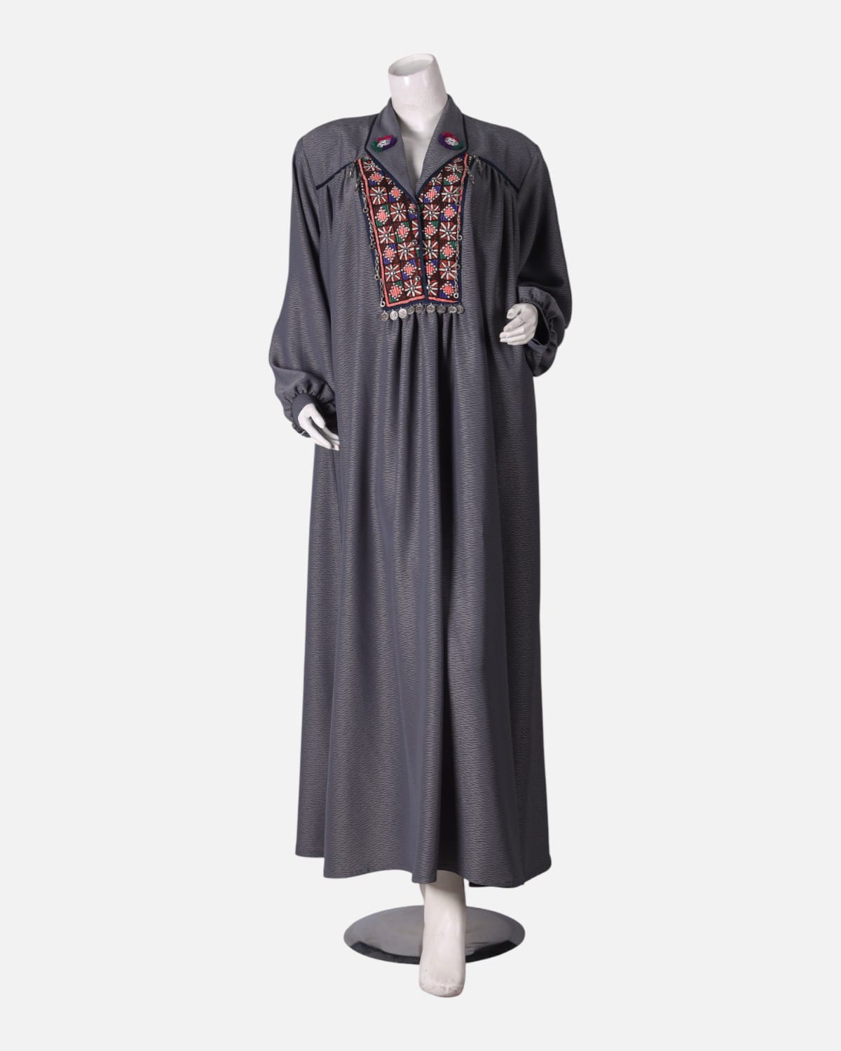 Afghan Long Hijab Design Satin Piece 3