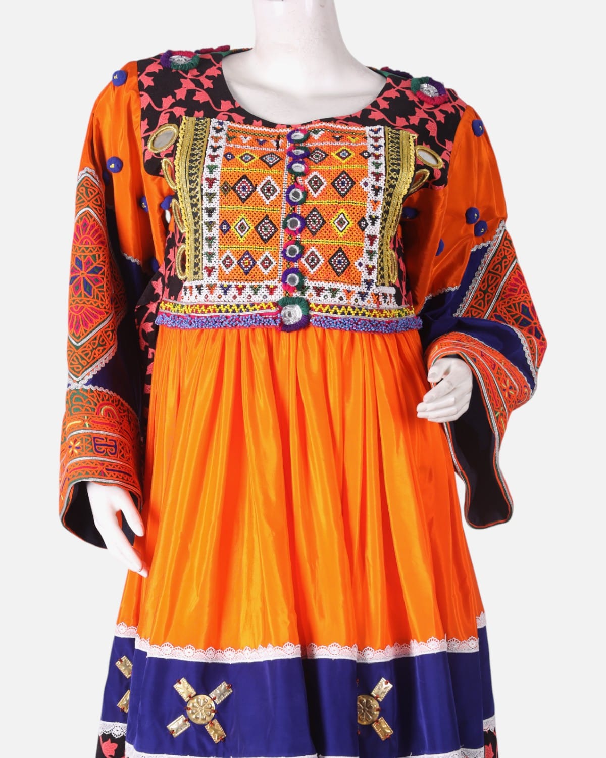 Afghan Traditional Short Dress 2