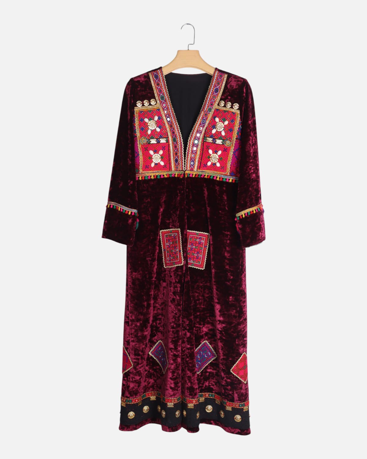 Velvet Afghan Dress Traditional 3