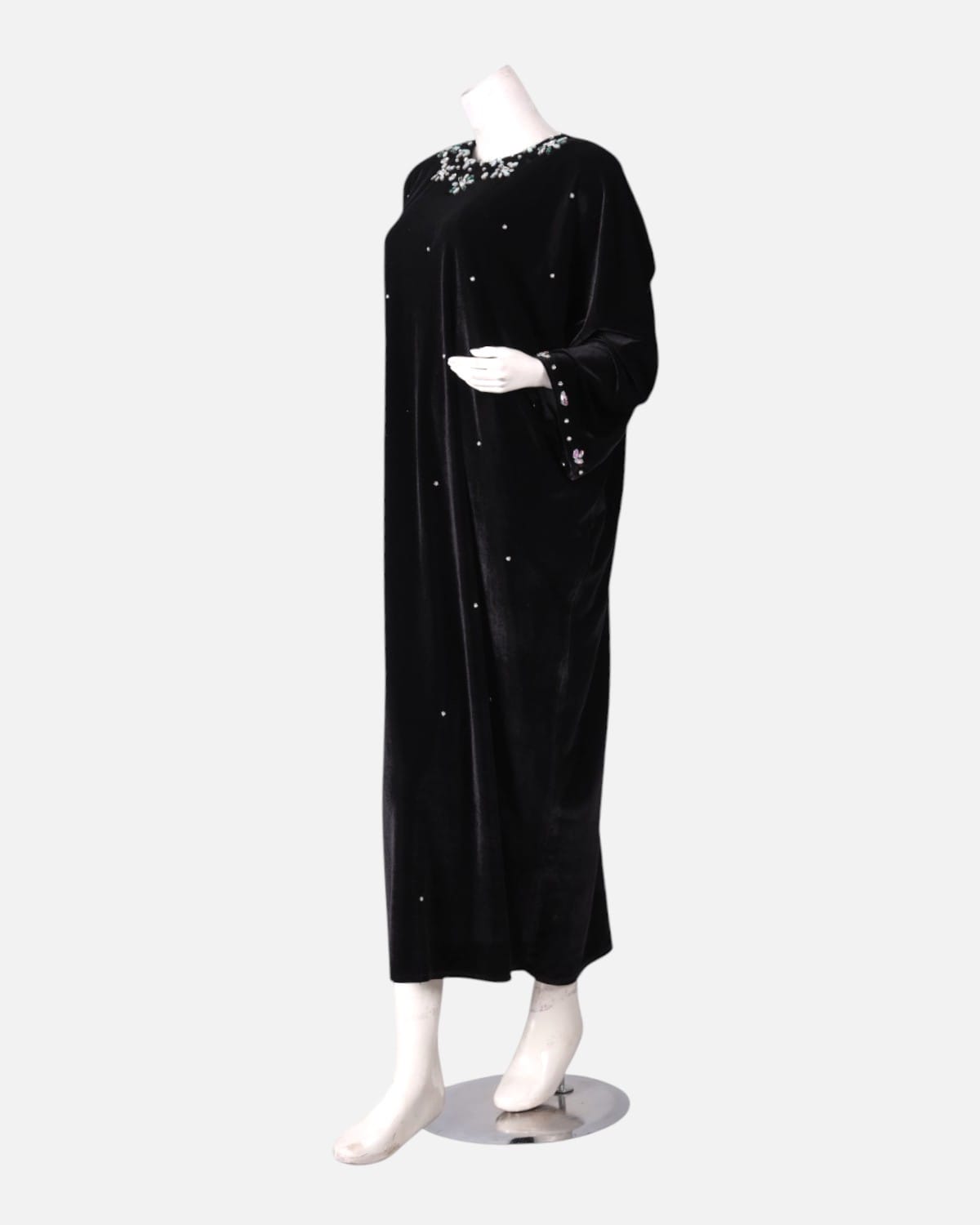 Traditional Afghan Velvet Dress with Embroidery 3