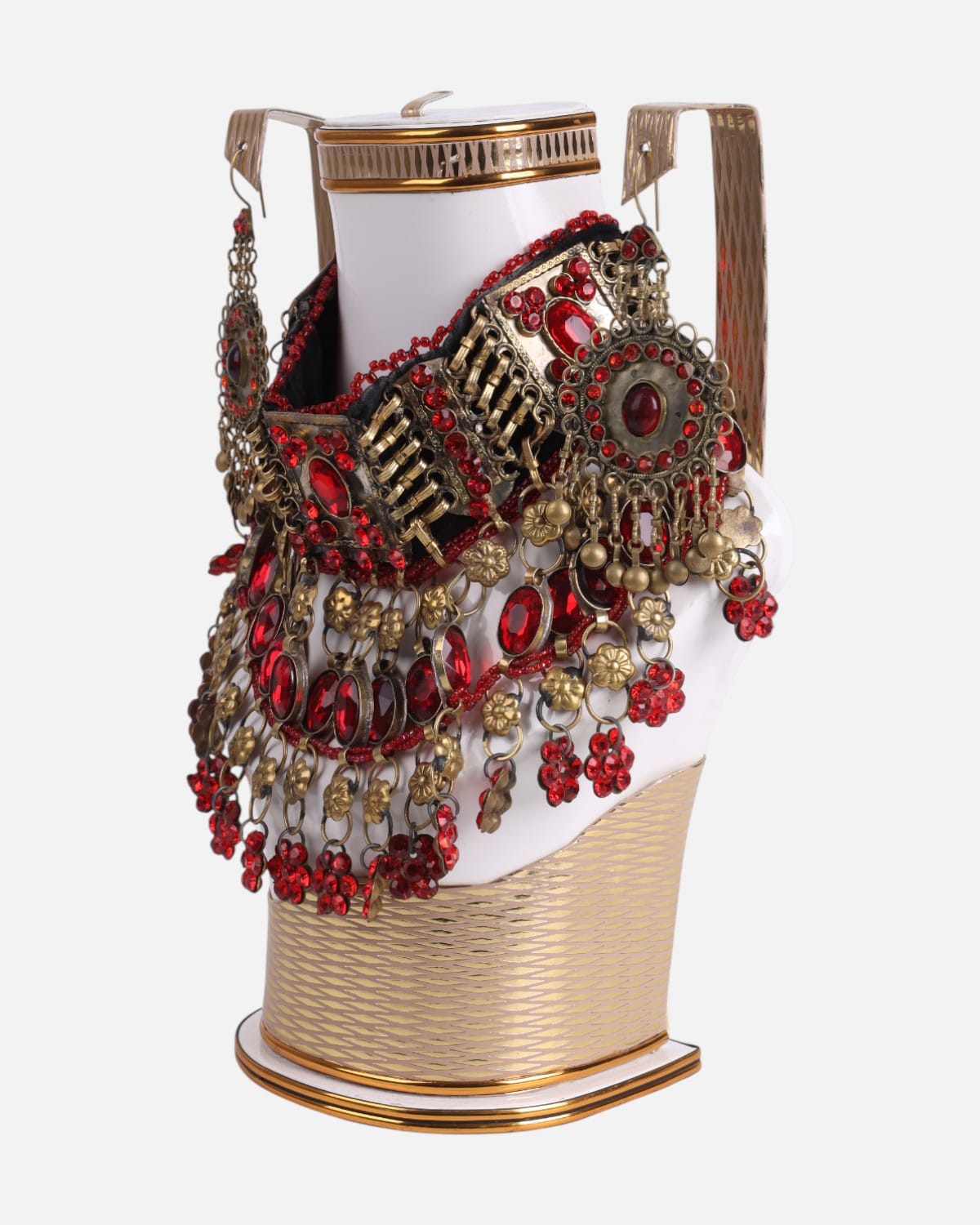 Afghan jewellery set Unique Glass Agate Stones 2
