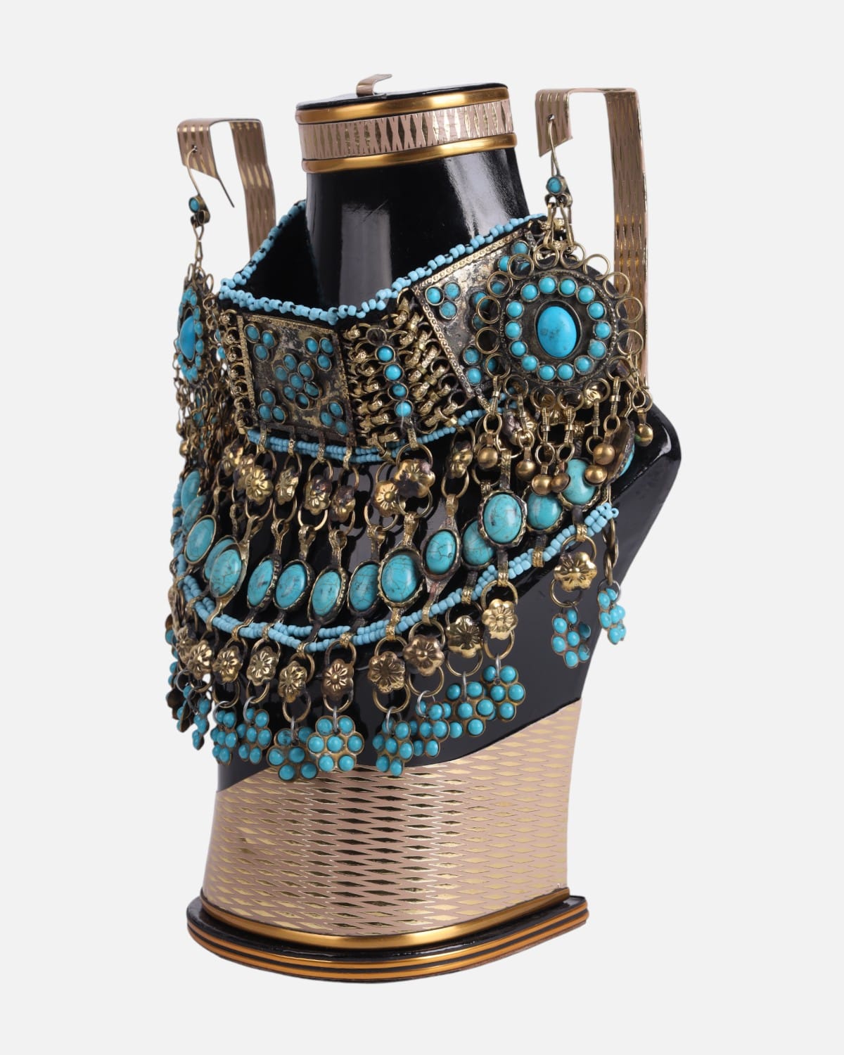 Afghan Traditional Turquoise Jewelry Set 2