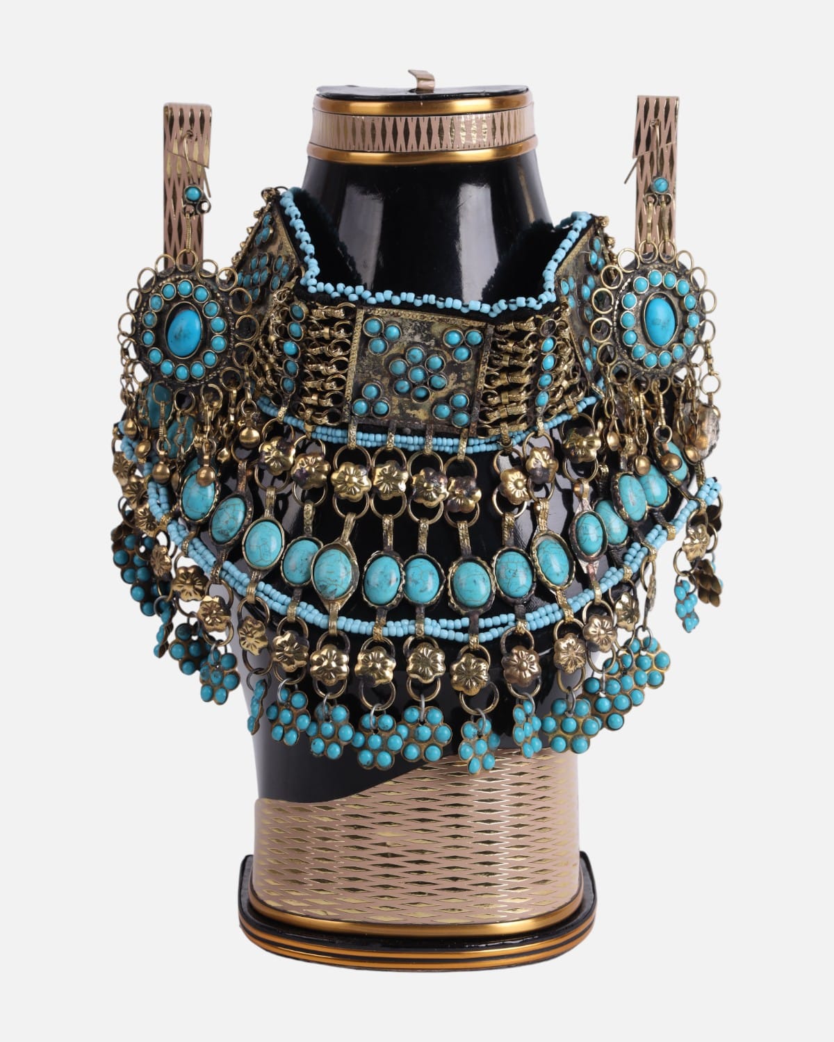 Afghan Traditional Turquoise Jewelry Set 1