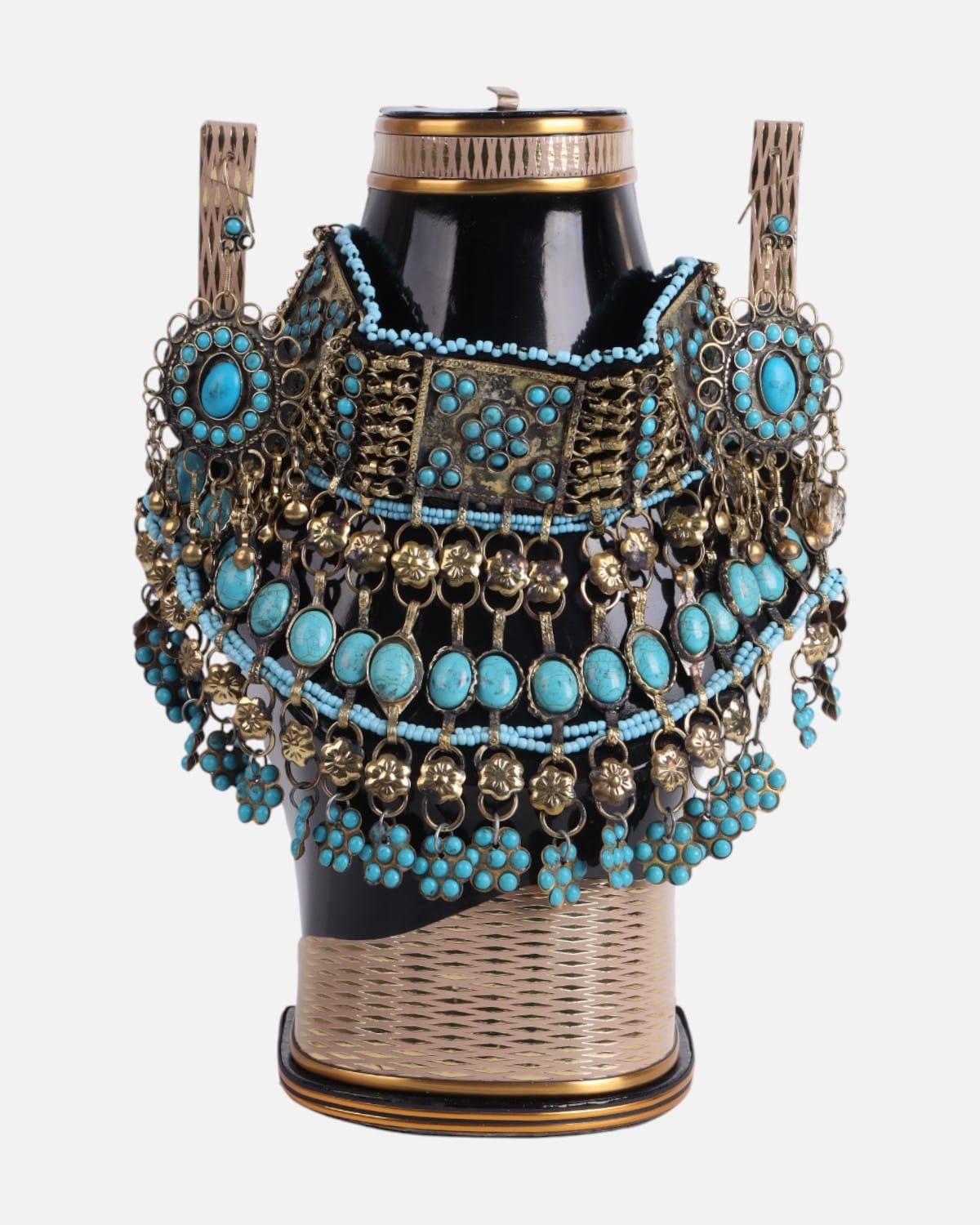 Afghan Traditional Turquoise Jewelry Set 3