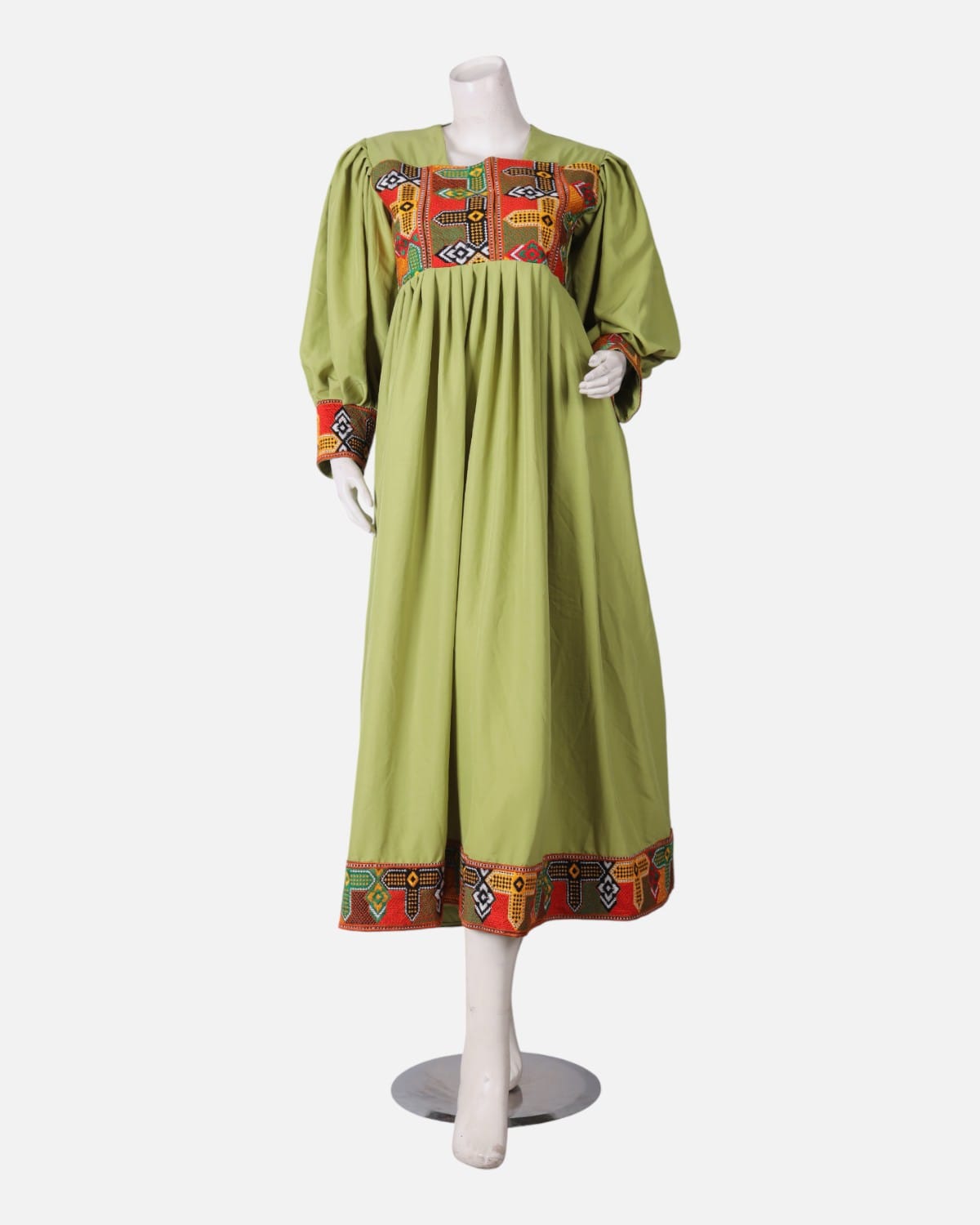 Afghan Simple Silk Dress 4