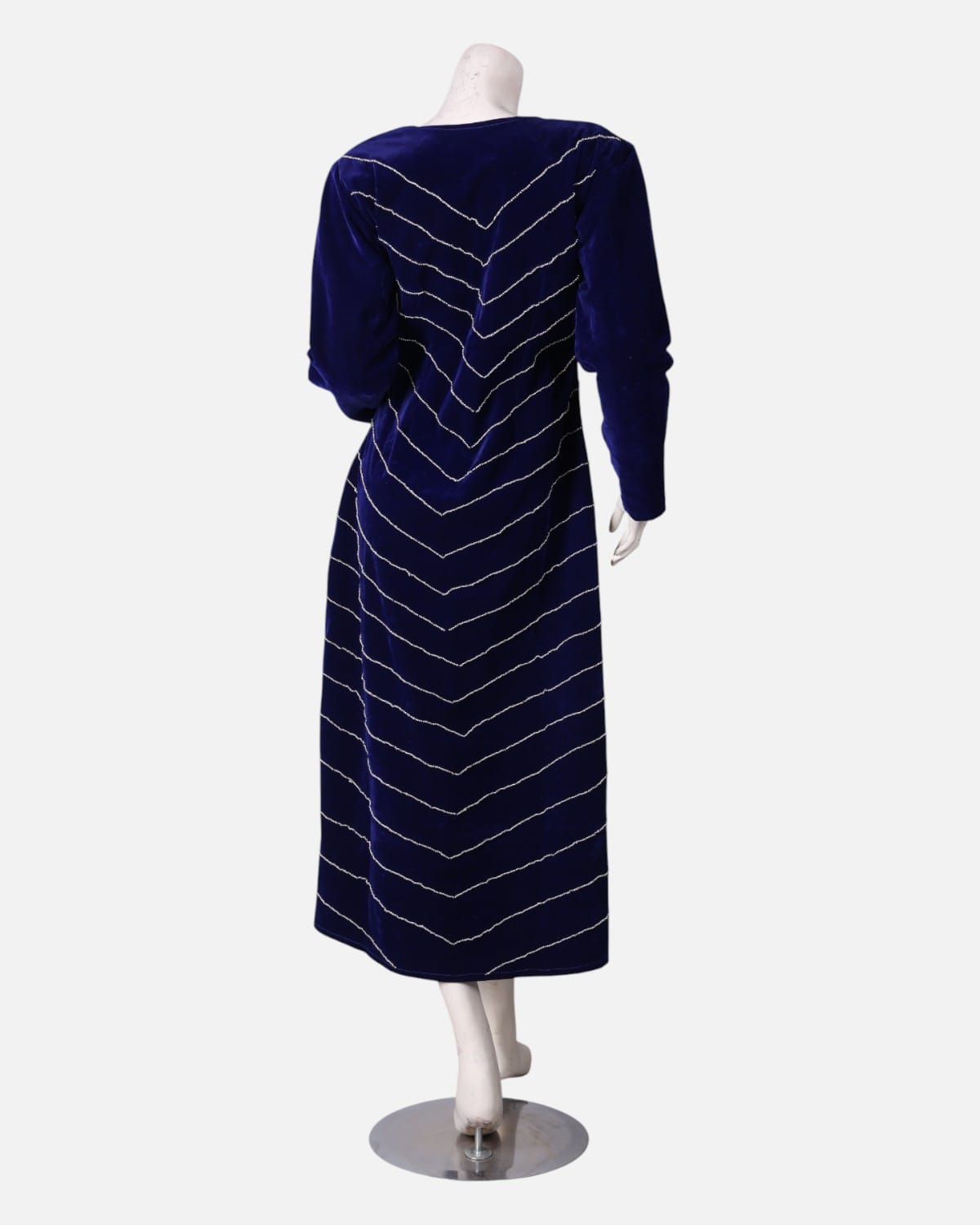 Handcrafted Velvet Mori Dress 1