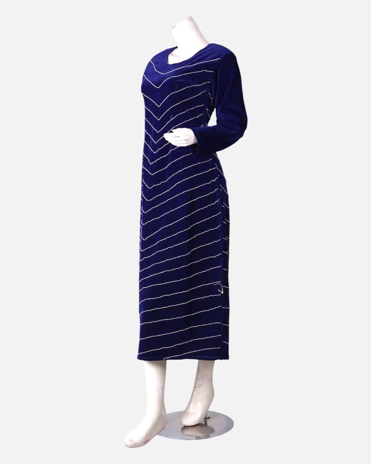 Handcrafted Velvet Mori Dress 2