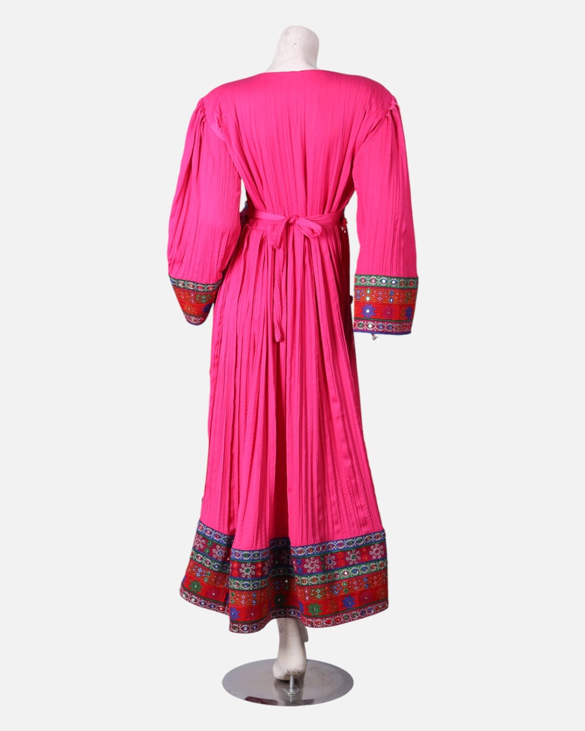 Afghan Embroidered Dress with Graphic Yoke 1