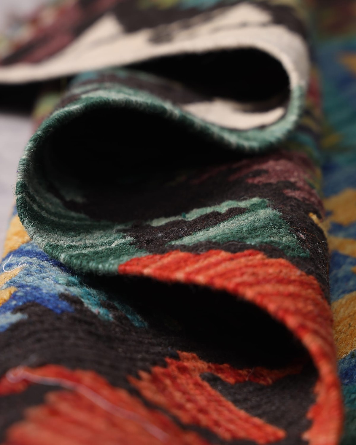Multicolor Handwoven Mazari Kilim 3