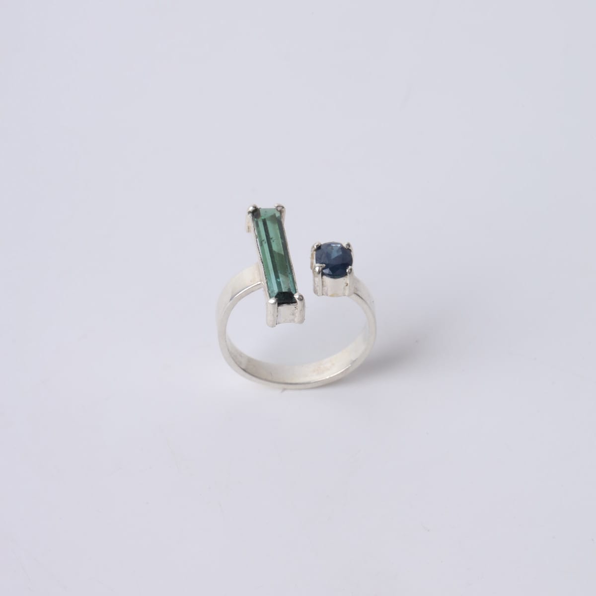 Green and Blue Tourmaline Ring 7