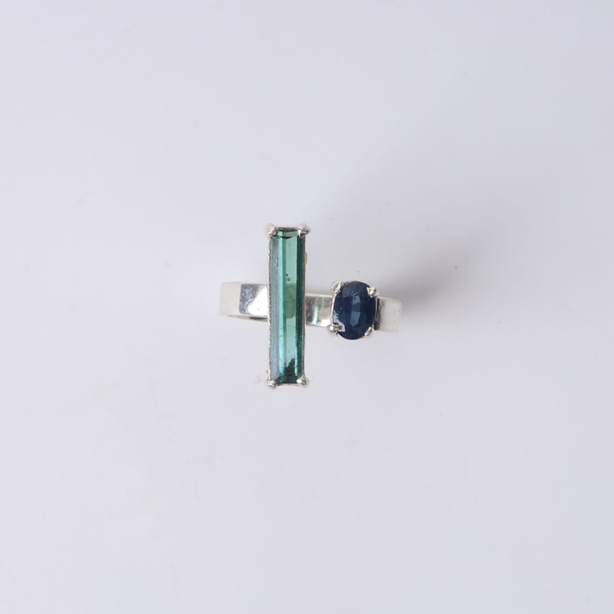 Green and Blue Tourmaline Ring 3