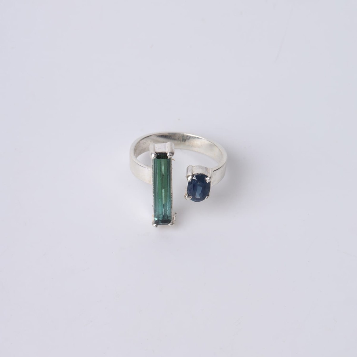 Green and Blue Tourmaline Ring 4