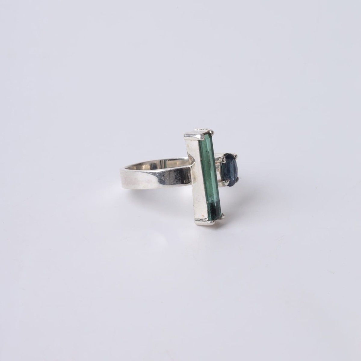 Green and Blue Tourmaline Ring 5