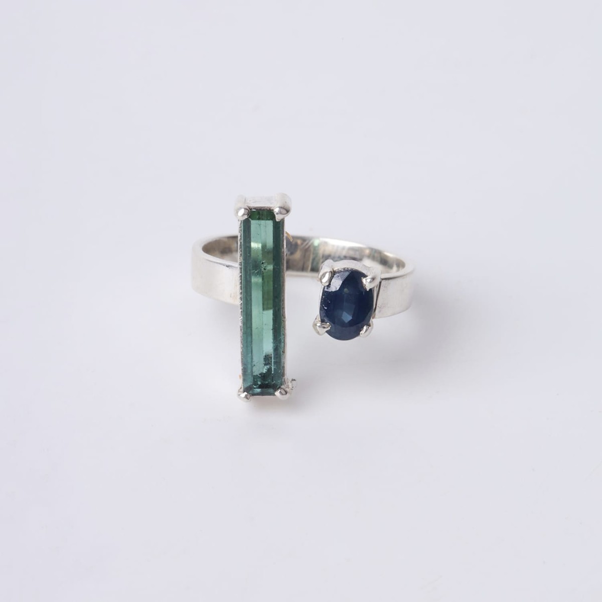 Green and Blue Tourmaline Ring 1