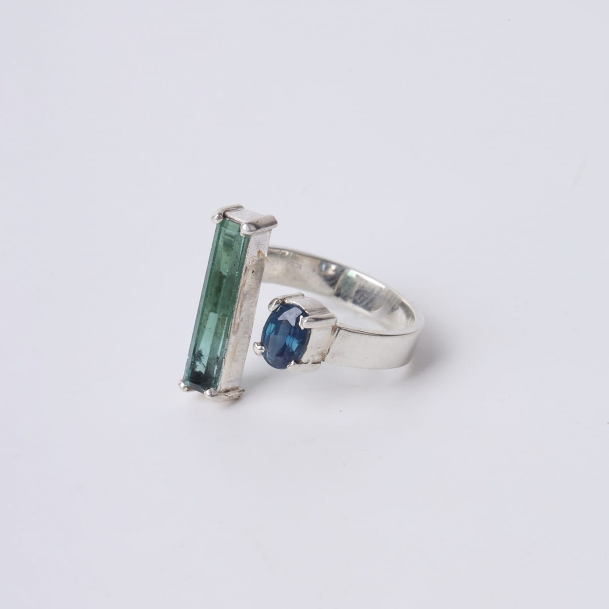 Green and Blue Tourmaline Ring 6