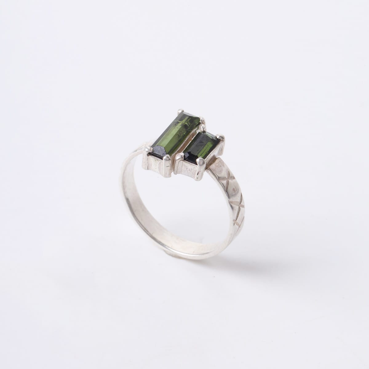 925 Silver Green Tourmaline Ring 4