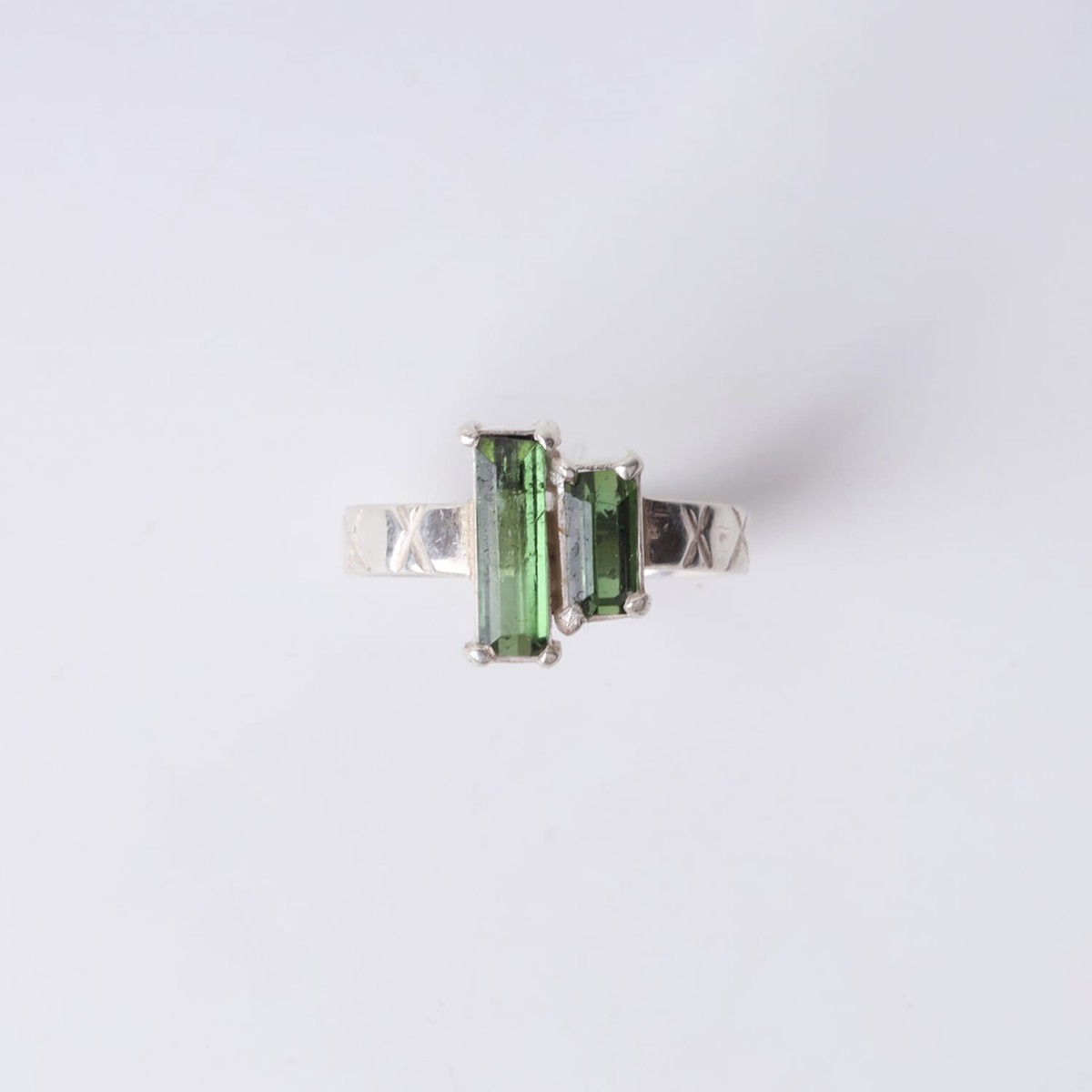 925 Silver Green Tourmaline Ring 3