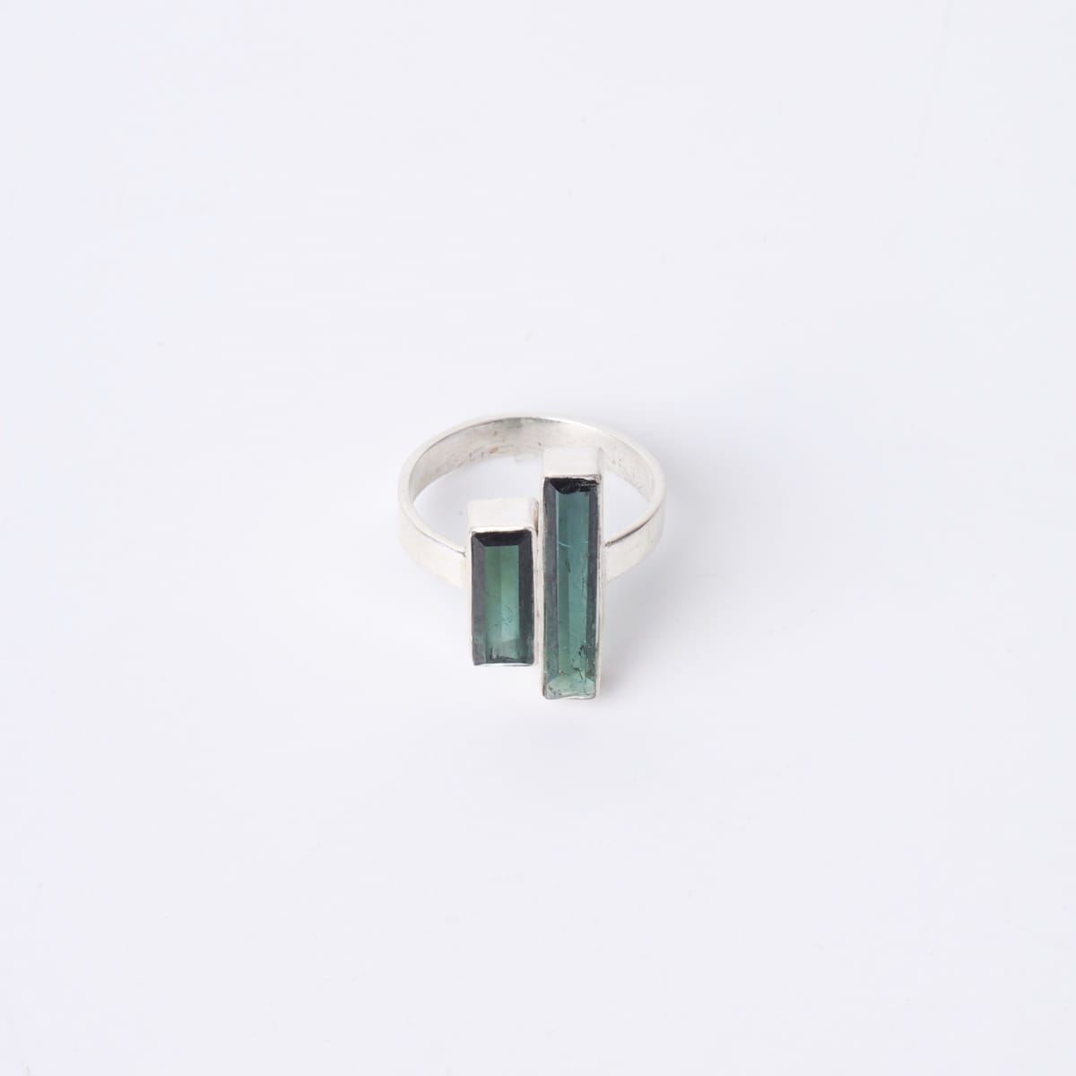 Double Green Tourmaline Ring 1