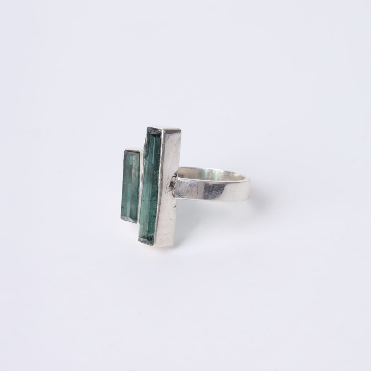 Double Green Tourmaline Ring 3