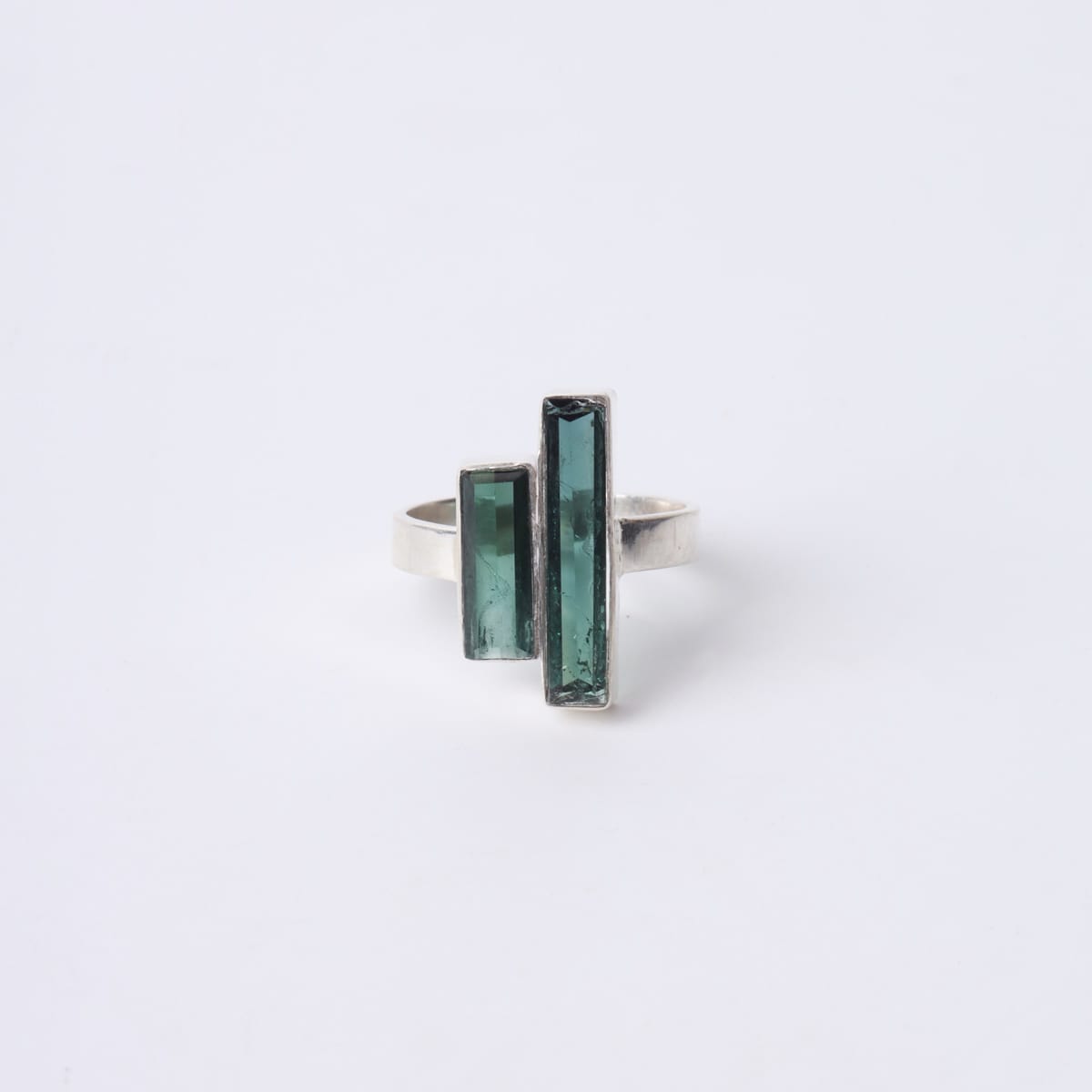 Double Green Tourmaline Ring 2