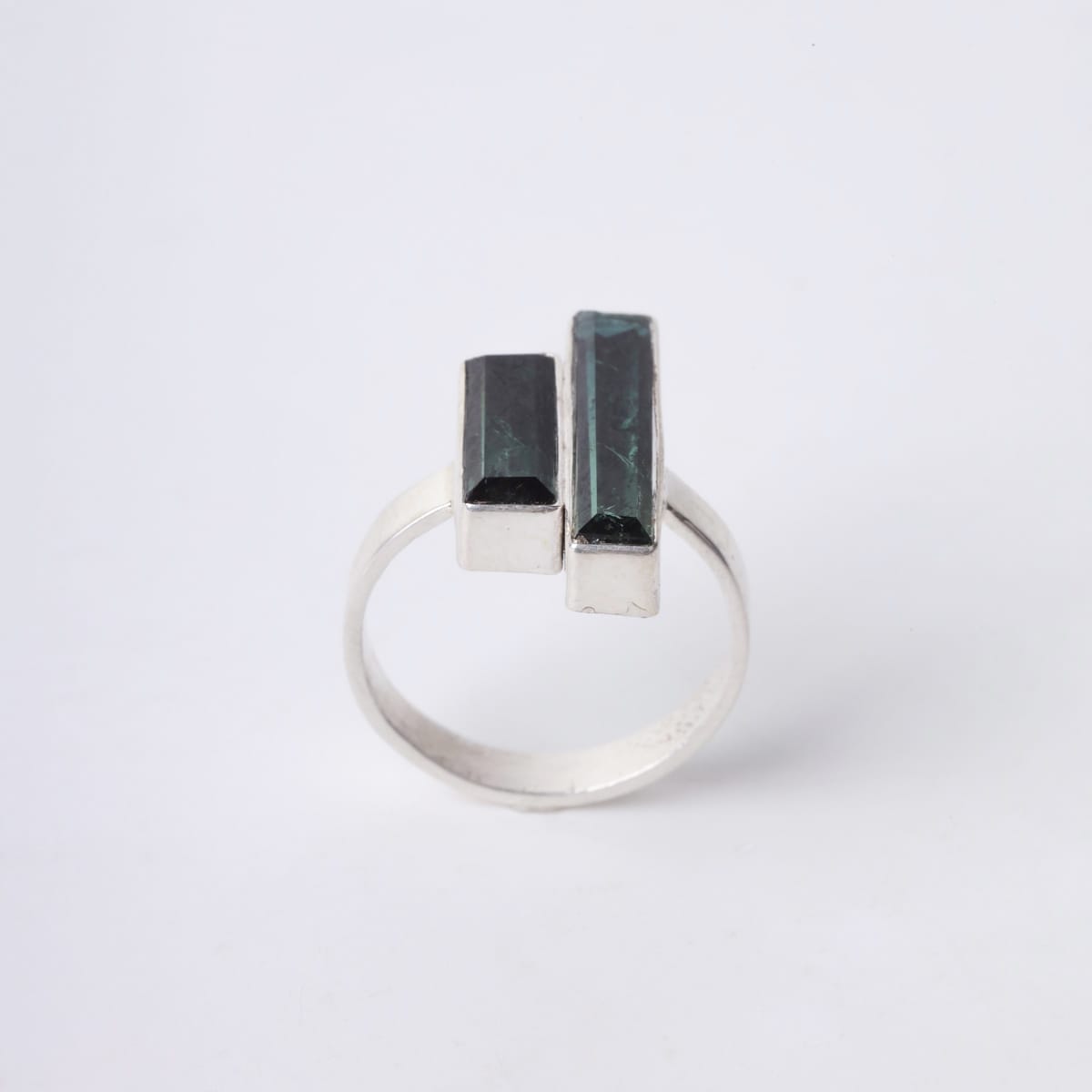 Double Green Tourmaline Ring 5